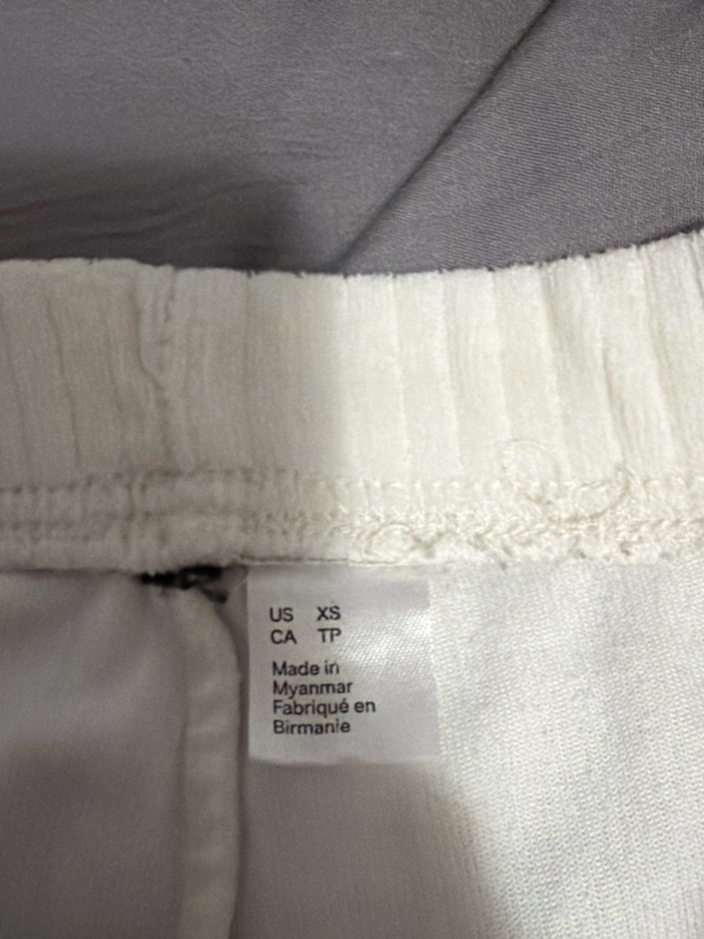 Women White Elastic Waist Bottoms - Unbranded